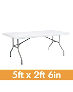 5ft 2ft 6in rectangle banqueting table