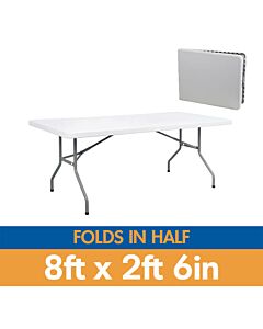 8ft 2ft 6in rectangle banqueting table