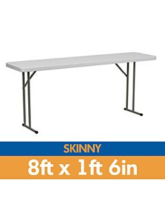 8ft 1ft 6in rectangle banqueting table