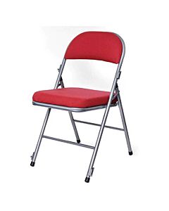 Premium Comfort Plus Extra Folding Chair Red Fabric