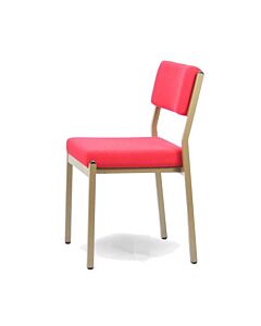 Profile view of Apollo Steel Stacking Chair