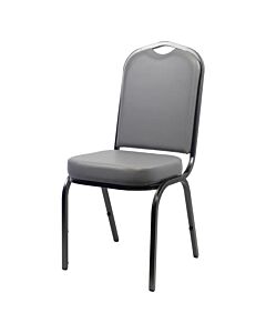 Profile view of Scorpio High Back Steel Stacking Chair