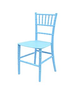 Profile View of Blue Children's Chiavari Chair