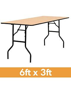 6ft 3ft rectangle banqueting table