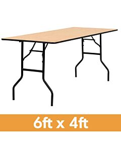 6ft 4ft rectangle banqueting table