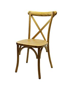Crossback Stacking Chair - Tipi Brown